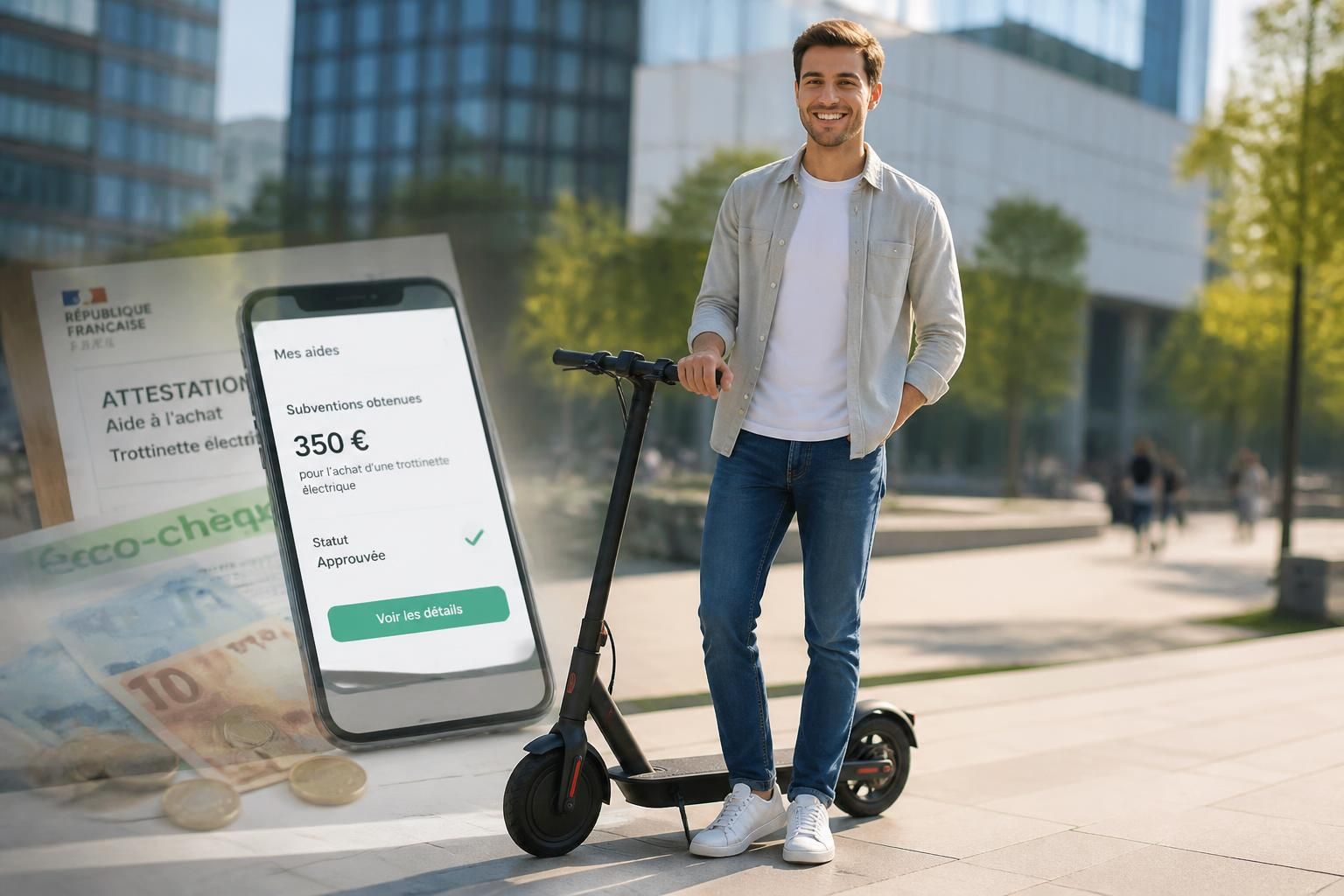 découvrez notre guide complet sur les aides financières disponibles pour l'achat d'une trottinette électrique et profitez des meilleures subventions pour économiser.