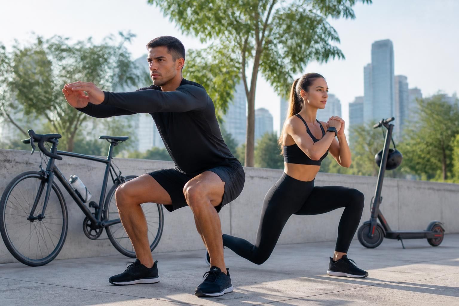 découvrez les exercices essentiels de renforcement musculaire adaptés aux cyclistes et trottinettistes pour améliorer votre performance et prévenir les blessures.