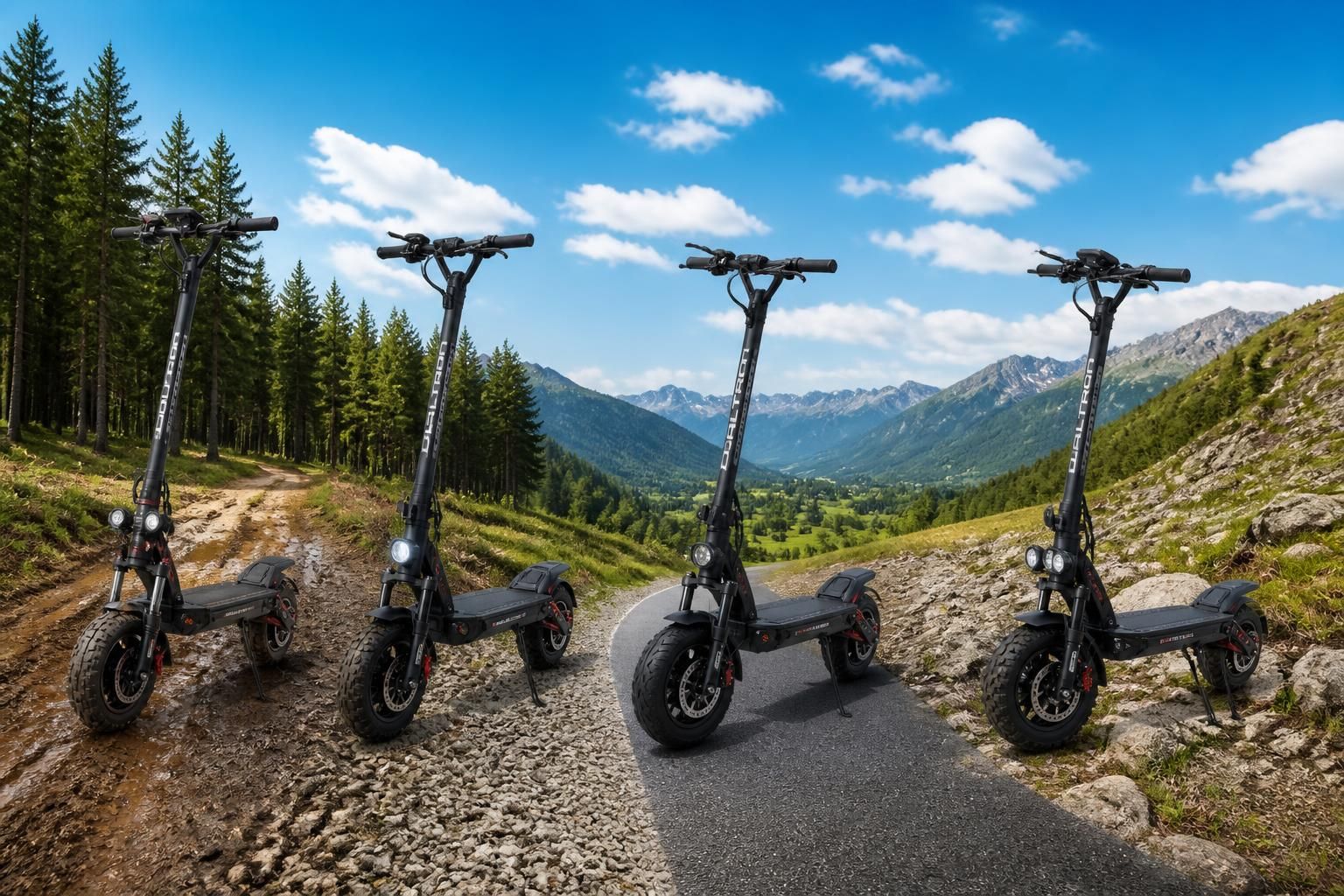 découvrez notre sélection des meilleures trottinettes électriques, parfaites pour affronter tous les terrains avec style et performance.