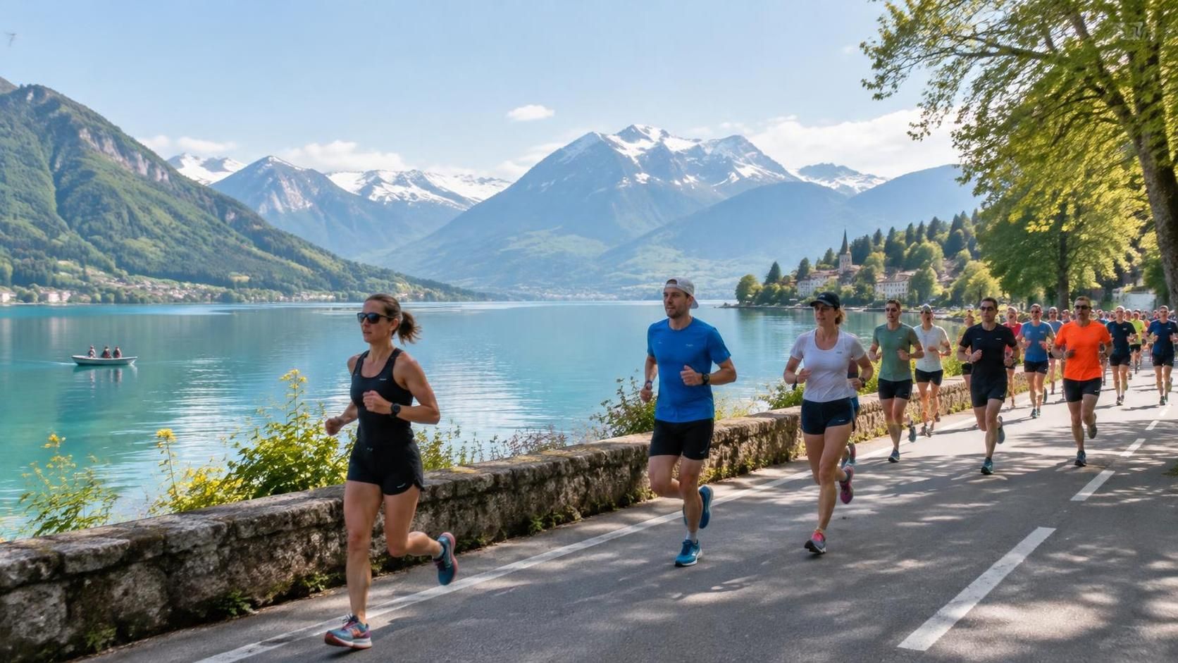 participez au brooks marathon à annecy et vivez une course inoubliable entre lac et montagnes, au cœur de paysages alpins exceptionnels.