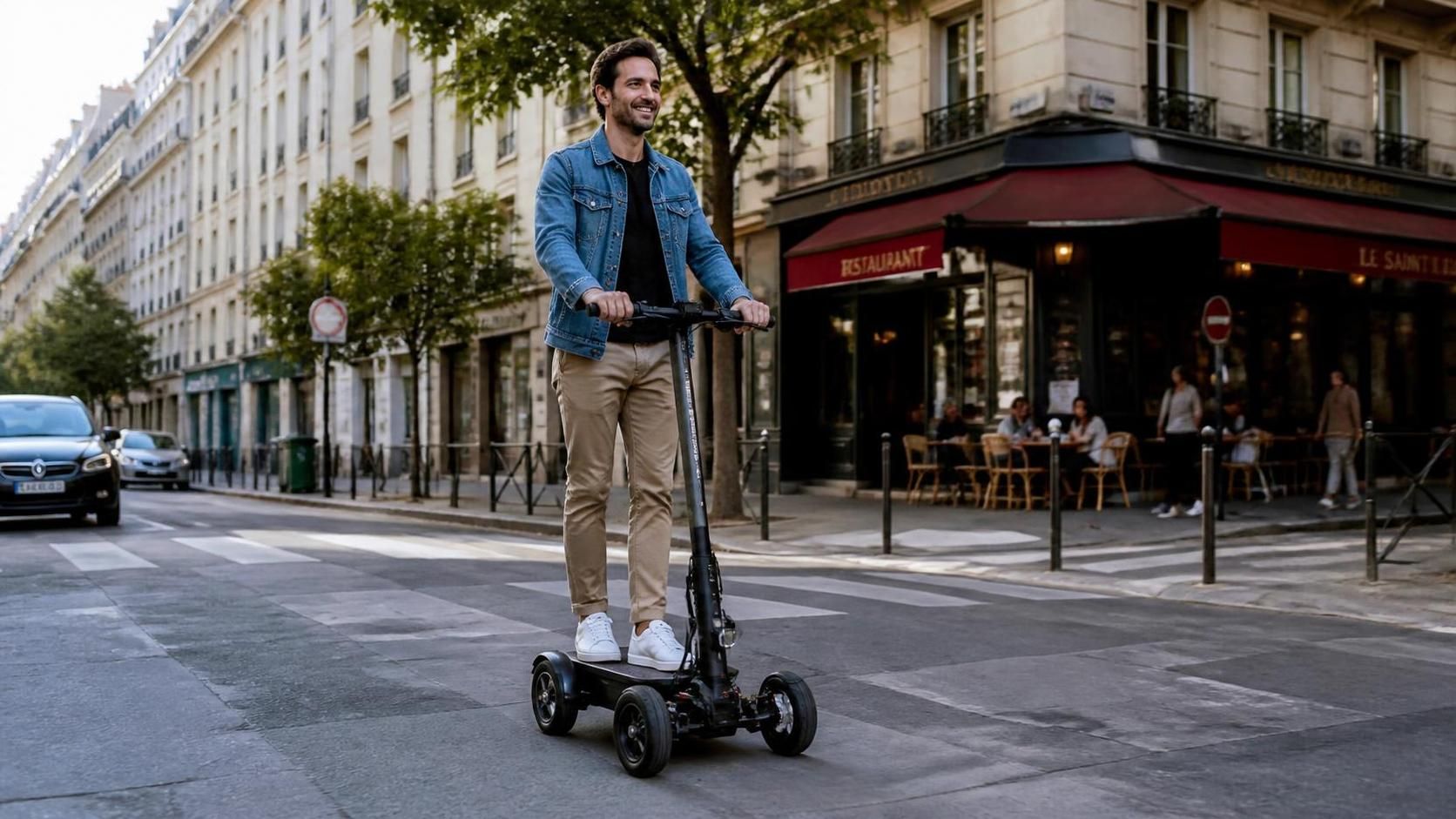 découvrez la trottinette 4 roues alliant stabilité et plaisir pour des balades en toute sécurité et confort.