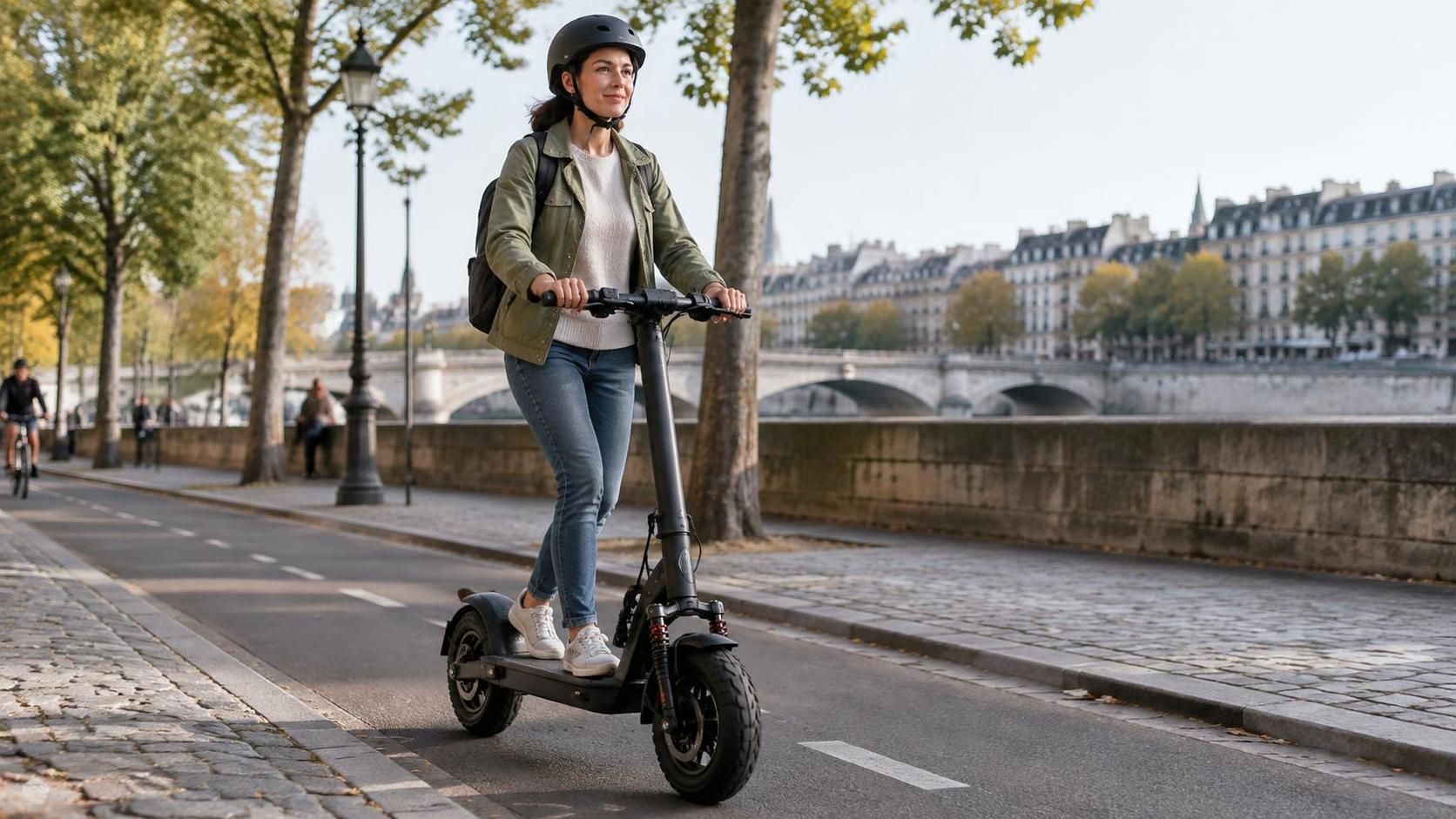 découvrez la trottinette électrique à grande roue, idéale pour allier confort, stabilité et performance lors de vos déplacements urbains.